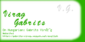 virag gabrits business card